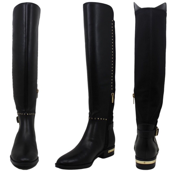 Vince Camuto Paterra Black Leather Knee 
